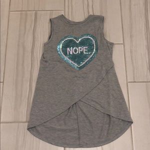 Cute grey shoulder shirt